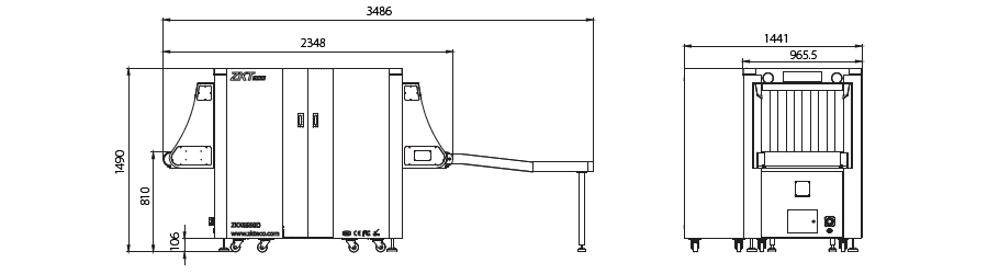 Dual View X-Ray Inspection System ZKX6550D