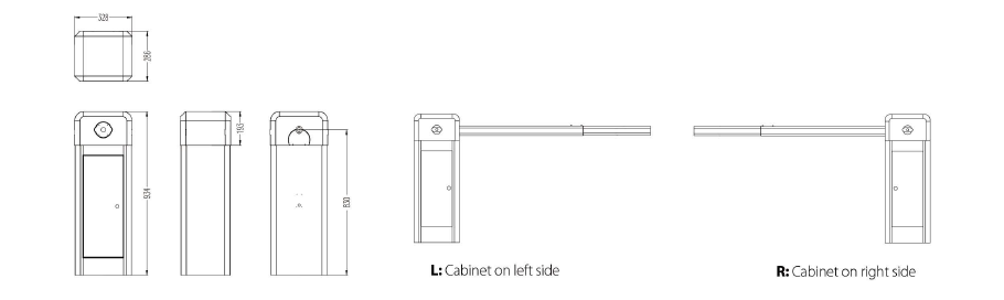 Parking Barrier with Built-In Cooling System PB4000